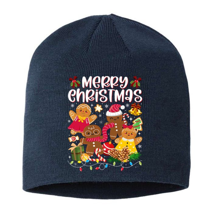 Merry Christmas Gingerbread Cookies Sustainable Beanie