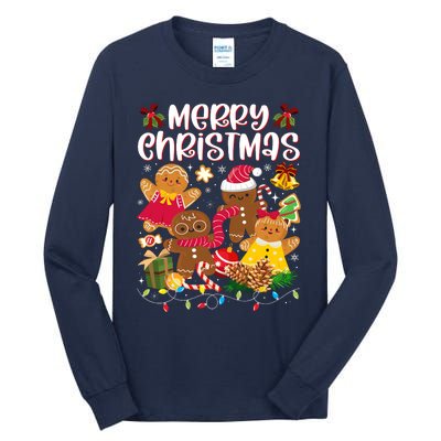 Merry Christmas Gingerbread Cookies Tall Long Sleeve T-Shirt