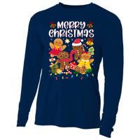 Merry Christmas Gingerbread Cookies Cooling Performance Long Sleeve Crew