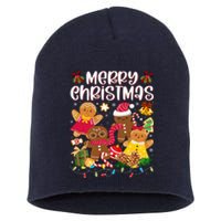 Merry Christmas Gingerbread Cookies Short Acrylic Beanie