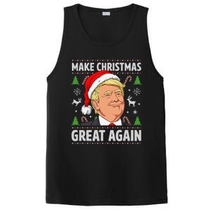 Make Christmas Great Again Funny Trump Ugly Christmas PosiCharge Competitor Tank