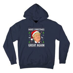 Make Christmas Great Again Funny Trump Ugly Christmas Tall Hoodie