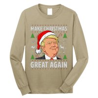 Make Christmas Great Again Funny Trump Ugly Christmas Long Sleeve Shirt