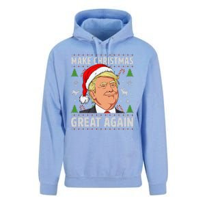 Make Christmas Great Again Funny Trump Ugly Christmas Unisex Surf Hoodie