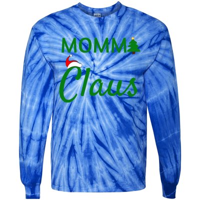 Momma Claus Gift Daddy Claus Baby Claus Mama Claus Pajamas Gift Tie-Dye Long Sleeve Shirt