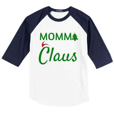 Momma Claus Gift Daddy Claus Baby Claus Mama Claus Pajamas Gift Baseball Sleeve Shirt