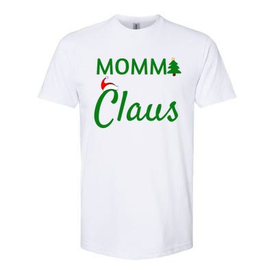 Momma Claus Gift Daddy Claus Baby Claus Mama Claus Pajamas Gift Softstyle CVC T-Shirt