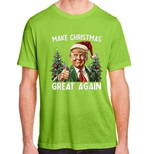 Make Christmas Great Again Funny Santa Trump 2024 Xmas Adult ChromaSoft Performance T-Shirt