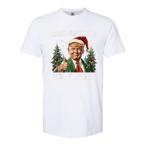 Make Christmas Great Again Funny Santa Trump 2024 Xmas Softstyle CVC T-Shirt