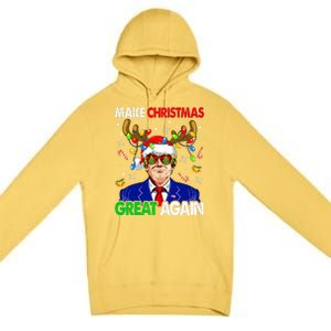 Make Christmas Great Again Funny Trump Ugly Christmas Premium Pullover Hoodie