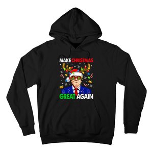 Make Christmas Great Again Funny Trump Ugly Christmas Hoodie