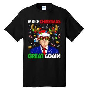 Make Christmas Great Again Funny Trump Ugly Christmas Tall T-Shirt