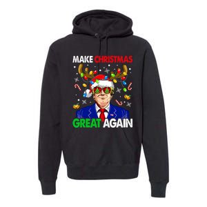 Make Christmas Great Again Funny Trump Ugly Christmas Premium Hoodie