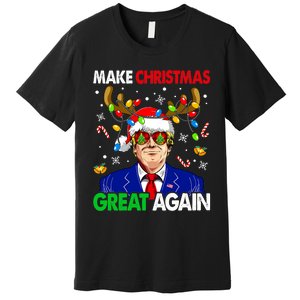 Make Christmas Great Again Funny Trump Ugly Christmas Premium T-Shirt