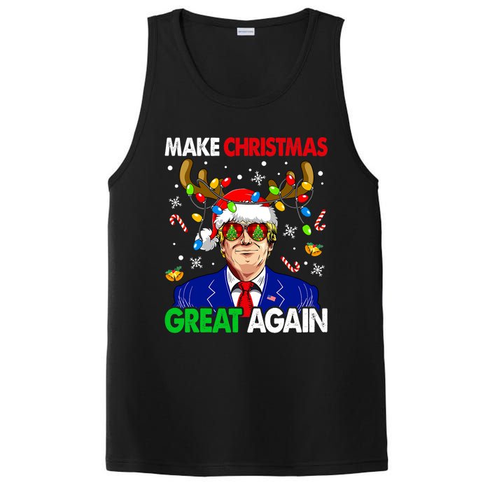 Make Christmas Great Again Funny Trump Ugly Christmas PosiCharge Competitor Tank