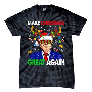 Make Christmas Great Again Funny Trump Ugly Christmas Tie-Dye T-Shirt