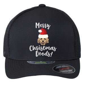 Merry Christmas Goldendoodle Funny Dog Flexfit Unipanel Trucker Cap