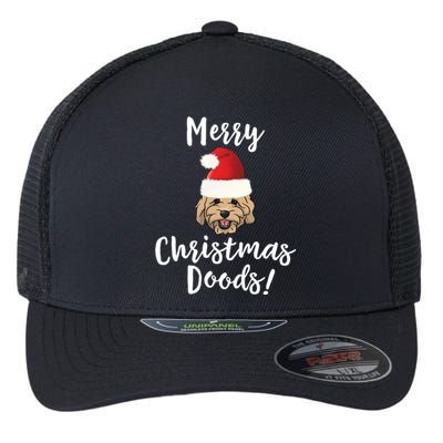 Merry Christmas Goldendoodle Funny Dog Flexfit Unipanel Trucker Cap