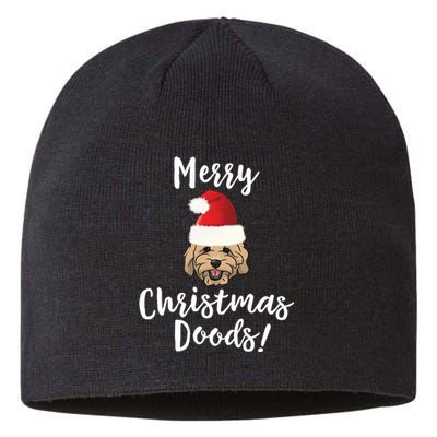 Merry Christmas Goldendoodle Funny Dog Sustainable Beanie