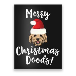 Merry Christmas Goldendoodle Funny Dog Poster