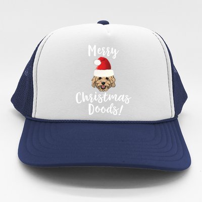 Merry Christmas Goldendoodle Funny Dog Trucker Hat