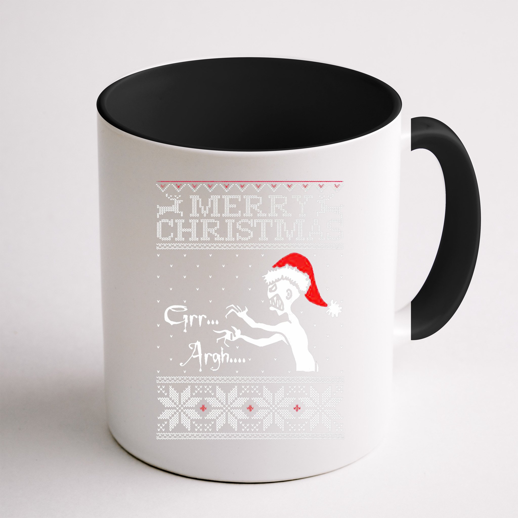 Merry Christmas Grr Argh Ugly Zombie Santa Mug