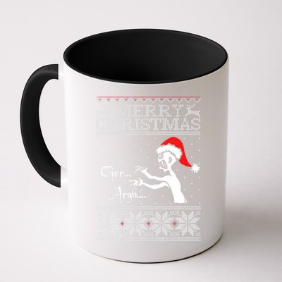Merry Christmas Grr Argh Ugly Zombie Santa Mug