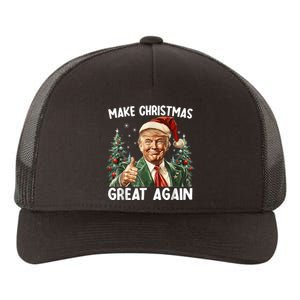 Make Christmas Great Again Funny Santa Trump 2024 Xmas Yupoong Adult 5-Panel Trucker Hat