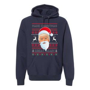 Make Christmas Great Again Funny Trump Premium Hoodie