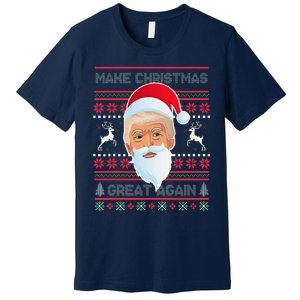 Make Christmas Great Again Funny Trump Premium T-Shirt