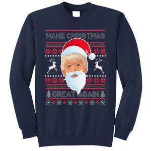 Make Christmas Great Again Funny Trump Tall Sweatshirt