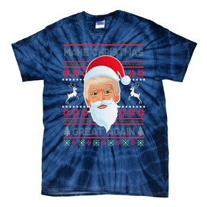 Make Christmas Great Again Funny Trump Tie-Dye T-Shirt