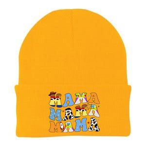 Mama Cow Girl Print Cute Knit Cap Winter Beanie