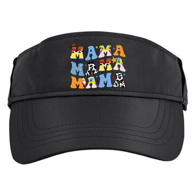 Mama Cow Girl Print Cute Adult Drive Performance Visor