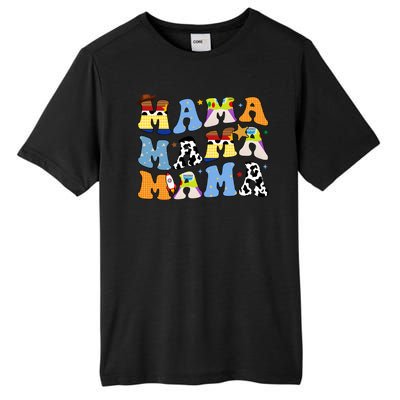 Mama Cow Girl Print Cute Tall Fusion ChromaSoft Performance T-Shirt