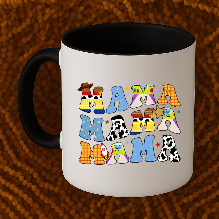Mama Cow Girl Print Cute Mug