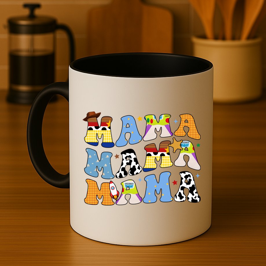 Mama Cow Girl Print Cute Mug