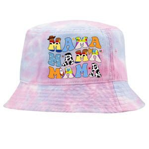 Mama Cow Girl Print Cute Tie-Dyed Bucket Hat