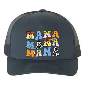 Mama Cow Girl Print Cute Yupoong Adult 5-Panel Trucker Hat