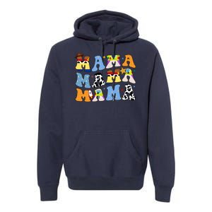 Mama Cow Girl Print Cute Premium Hoodie