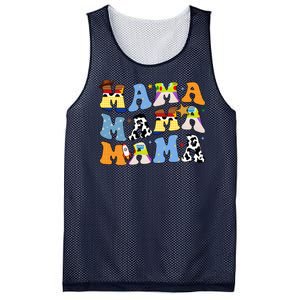 Mama Cow Girl Print Cute Mesh Reversible Basketball Jersey Tank