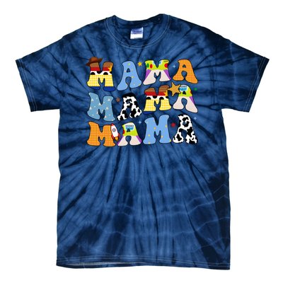 Mama Cow Girl Print Cute Tie-Dye T-Shirt