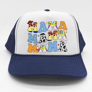 Mama Cow Girl Print Cute Trucker Hat