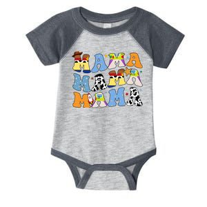 Mama Cow Girl Print Cute Infant Baby Jersey Bodysuit