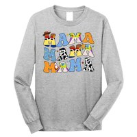 Mama Cow Girl Print Cute Long Sleeve Shirt