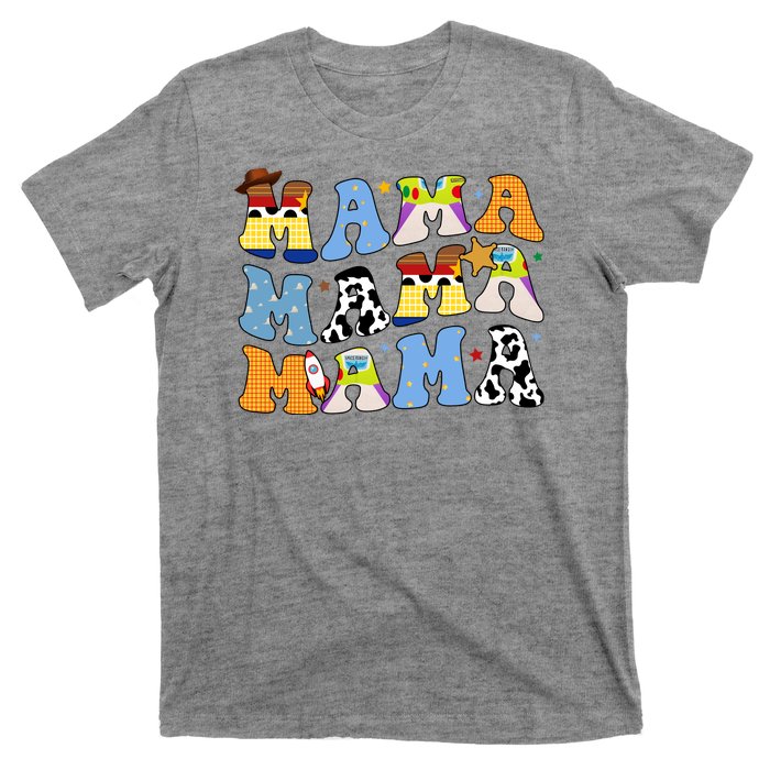 Mama Cow Girl Print Cute T-Shirt