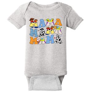 Mama Cow Girl Print Cute Baby Bodysuit