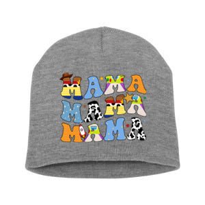 Mama Cow Girl Print Cute Short Acrylic Beanie