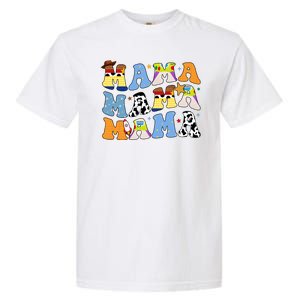 Mama Cow Girl Print Cute Garment-Dyed Heavyweight T-Shirt