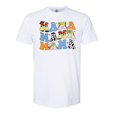 Mama Cow Girl Print Cute Softstyle CVC T-Shirt